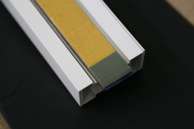 Laquage aluminium - Pose de joint