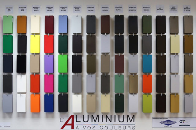 Couleur aluminium - Nuancier RAL