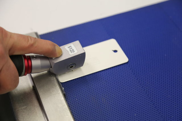 Laquage aluminium - Test rayures